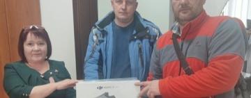 Тарутинська селищна рада передала прикордонникам квадрокоптер вартістю 93 тис. грн