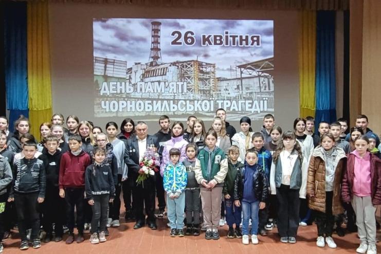 Зустріч з ліквідатором Чорнобильської аварії Захарієм Гечевим в селі Тарутинської громади 