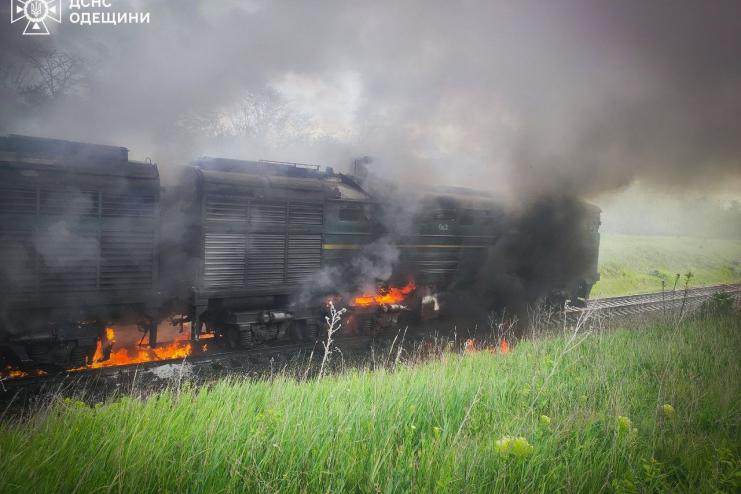 В селі Новоселівка горів тепловоз