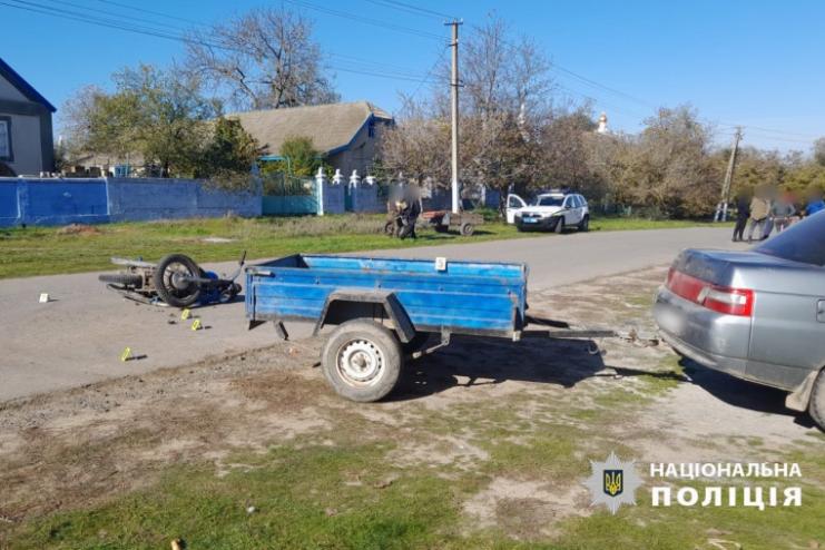 В Арцизькій громаді троє підлітків на мотоциклі потрапили в ДТП