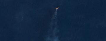 На узбережжі Одещини триває горіння газу на захоплених морських платформах