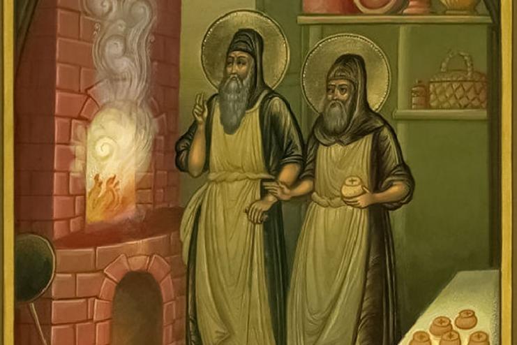 13 ноября. Память преподобных Спиридона и Никодима просфорников Киево-Печерских  