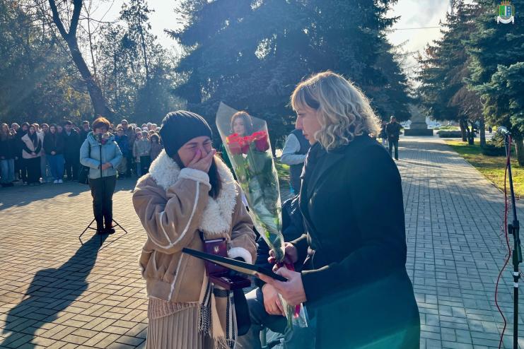 У Рені відкрили Алею Слави та нагородили захисника України посмертно