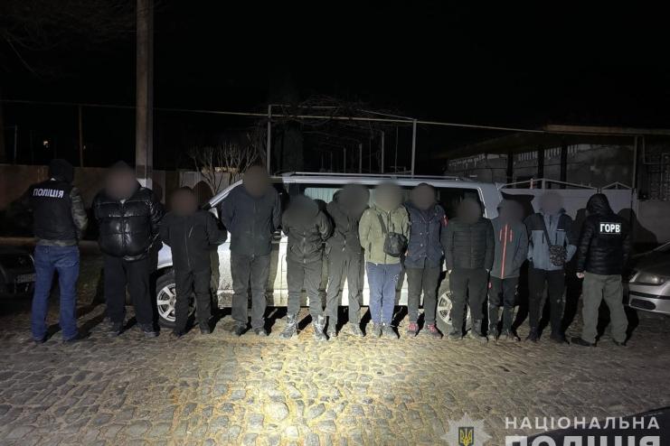 На Одещині 9 чоловіків затримано під час спроби незаконного перетину державного кордону