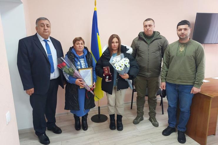 Родині полеглого Захисника Болградського району вручено нагороду Президента України