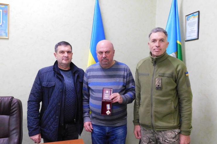 Директор Центру соціальних послуг Павлівської сільської ради Олександр Антонюк отримав орден "За мужність" ІІІ ступеня
