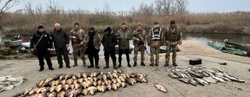 На Ізмаїльщині затримані браконьєри за незаконний вилов риби