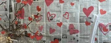 Любов у кожному рядку: в Павлівській громаді створили романтичну фотозону до Дня закоханих