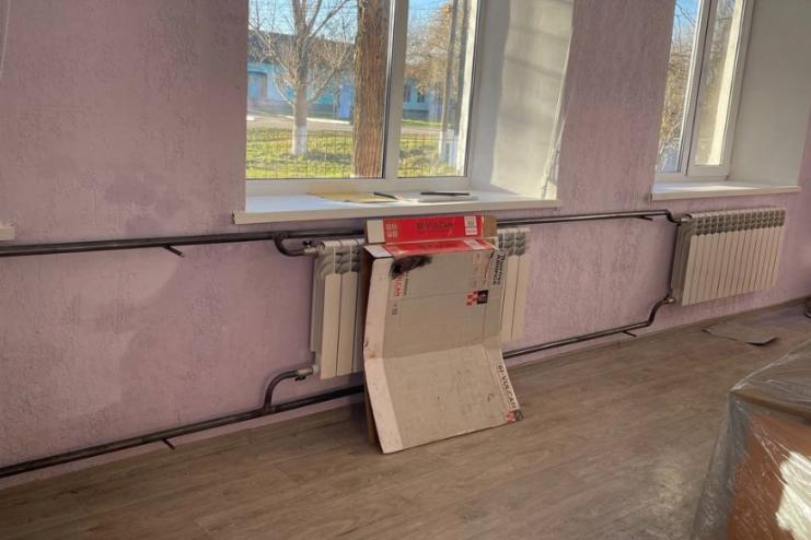 У селі Садове в місцевій школі встановили нову систему опалення