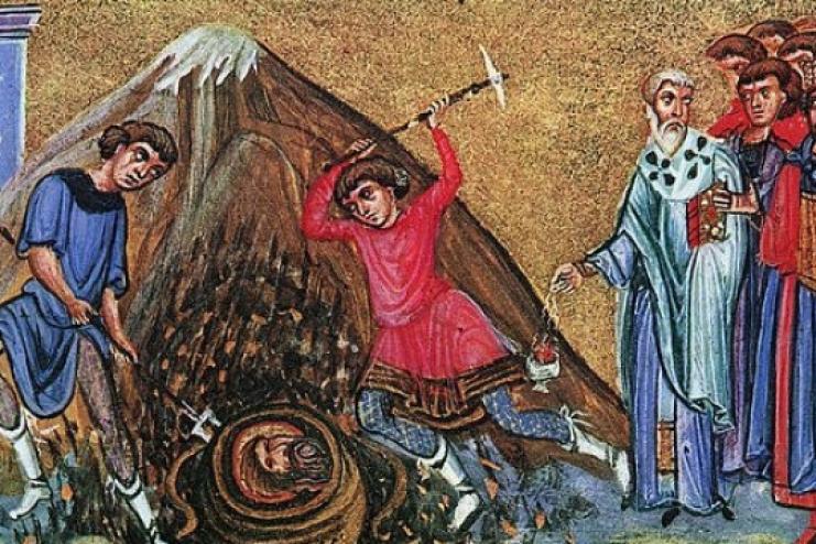 9 березня. Перше та друге знайдення чесної глави святого Предтечі і Хрестителя Господнього Iоанна