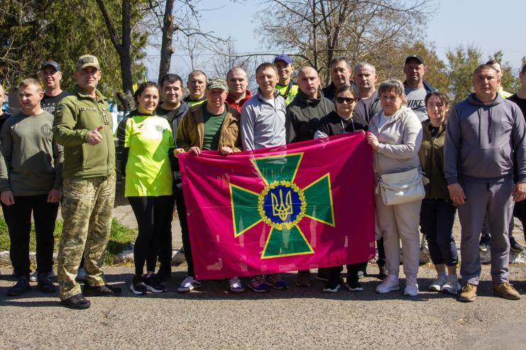 На Одещині прикордонники долучилися до «Марафону Героїв»: кроками — до Перемоги, серцем — із тими, хто не повернувся
