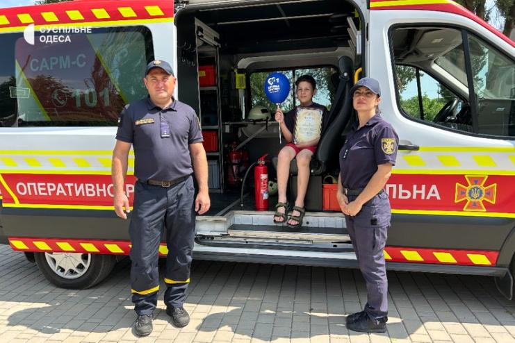 На Ізмаїльщині 9-річний хлопчик допоміг гасити пожежу — отримав грамоту та вогнегасник