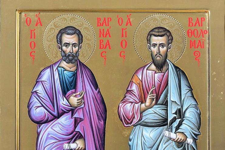 24 июня. Память святых апостолов Варфоломея и Варнавы  
