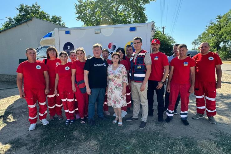 Пункт постійного базування Арцизької станції ЕМД у Петропавлівці отримав сучасну «швидку» від уряду Кореї