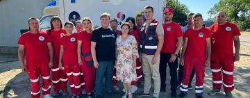 Пункт постійного базування Арцизької станції ЕМД у Петропавлівці отримав сучасну «швидку» від уряду Кореї