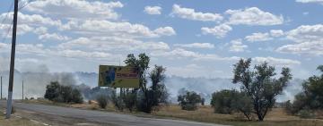 В Арцизі горить суха трава: небезпечна пожежа в районі Глинки