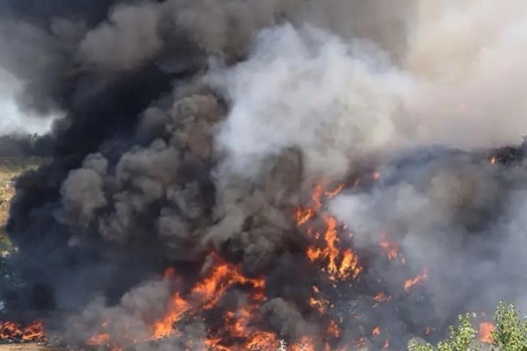 Пожежі біля Старої Некрасівки не вщухали два дні поспіль