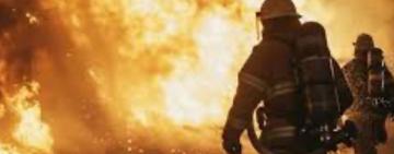 Пожежа в Сухому Лимані: згоріли автобуси, постраждала літня жінка