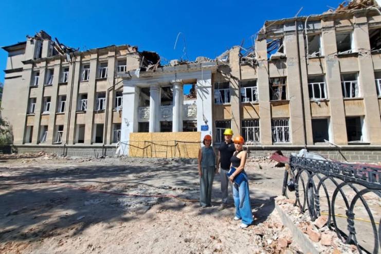 У Білгороді-Дністровському провели технічне обстеження Ліцею №1 після ракетного удару