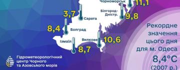 У Саратській громаді зафіксували рекордно низькі температури серпня