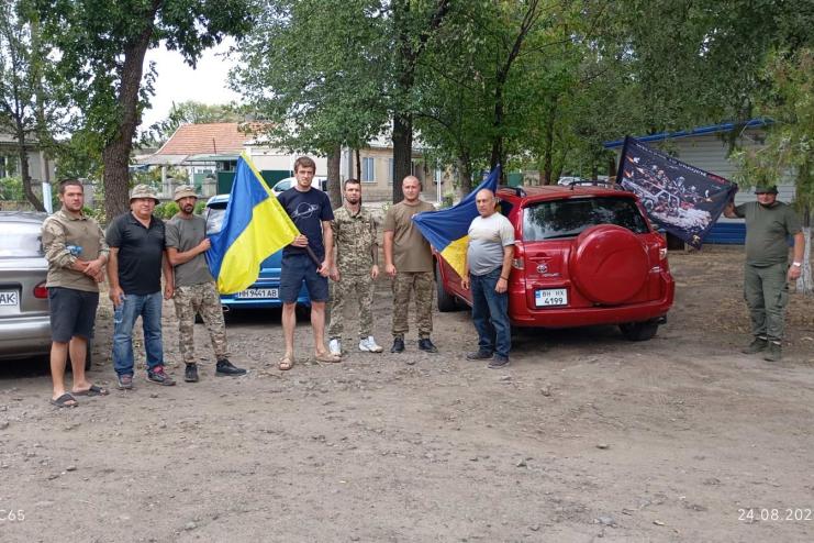 В Арцизькій громаді військові та ветерани провели автопробіг до Дня Незалежності