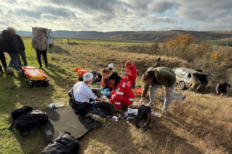 На Одещині “втеча” за кордон закінчилась перекинутим авто