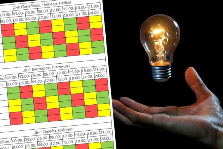 Одещина: графіки відключень електроенергії на 5 листопада