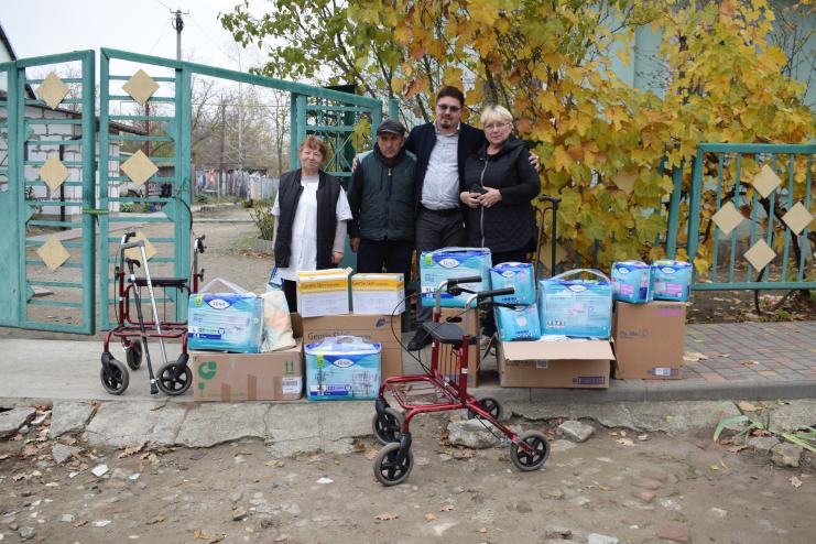 Сергій Шутов та БФ «Шляхетна справа» передав допомогу Територіальному центру соціального обслуговування Бессарабської селищної ради