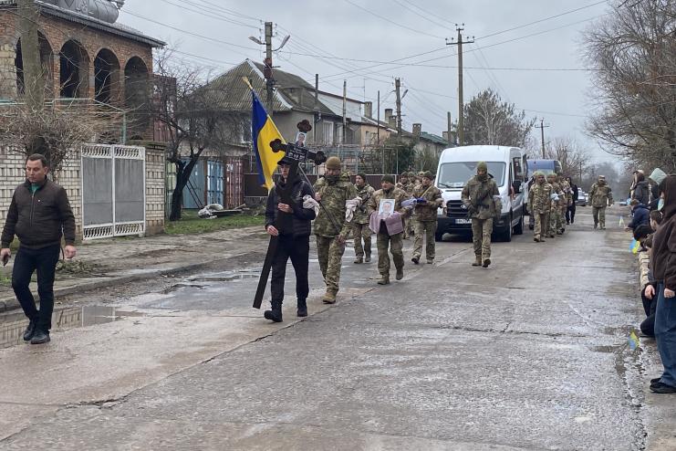 Арцизька громада попрощалася із загиблим Захисником України Євгеном Єлісєєвим