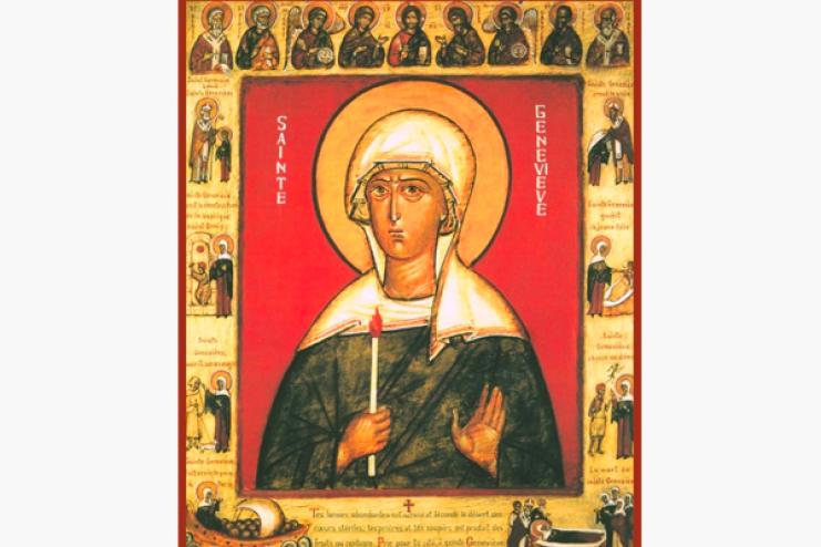 16 січня. Пам'ять преподобної Женев'єви Паризької 