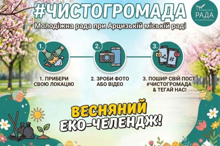 В Арцизькій громаді стартував еко-челендж "Чисто Громада"