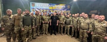 Бійці стрілецького батальйону поліції особливого призначення Одещини отримали відзнаки за доблесну службу