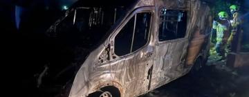 На Одещині правоохоронці викрили підозрюваного у підпалі військового мікроавтобуса