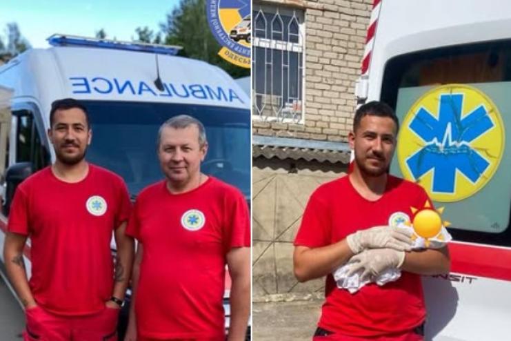 Друге народження за тиждень: на Одещині парамедик екстренки знову прийняв пологи «на виїзді»