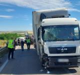 Поліція затримала водія вантажівки, який протаранив пасажирську маршрутку на трасі Київ-Одеса
