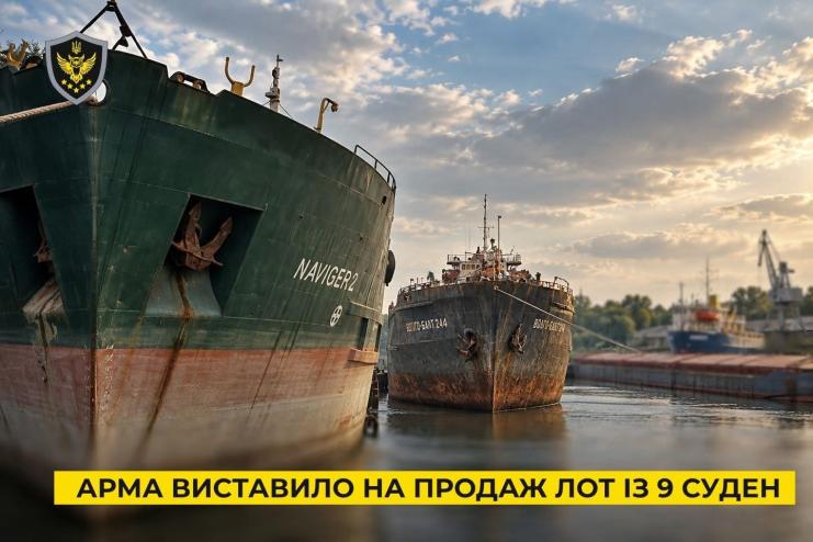 В Ізмаїлі на аукціон виставили дев’ять суден: стартова ціна -понад 151 млн грн