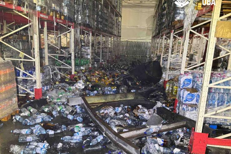 На Одещині внаслідок масованої атаки пошкоджено склад із продуктами, кафе та будівлі баз відпочинку